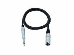 Omnitronic Adapterkabel XLR (M) / Klinke stereo 0,9m, schwarz