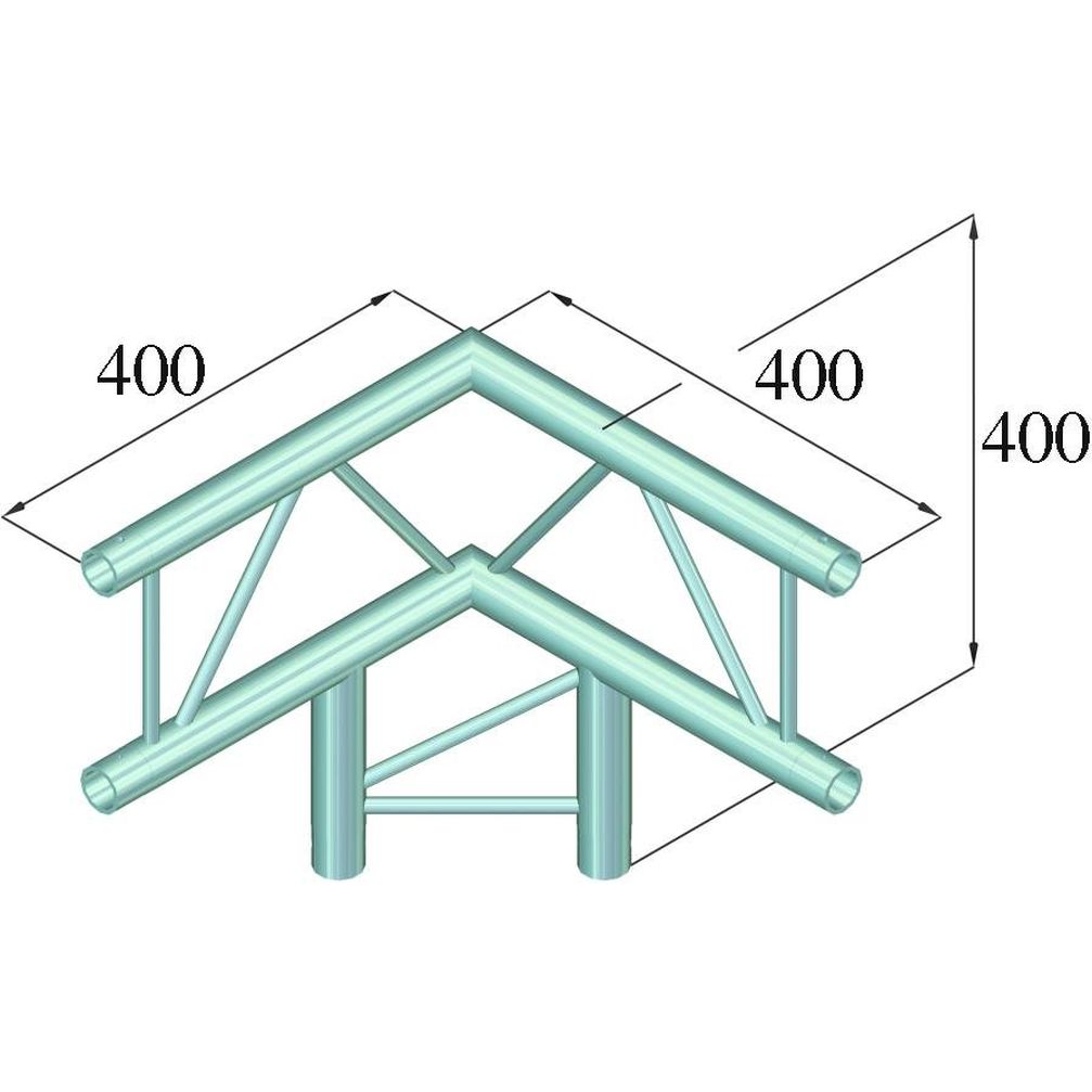 Alutruss Decolock DQ2-PAL31V 3-Weg Ecke 90°