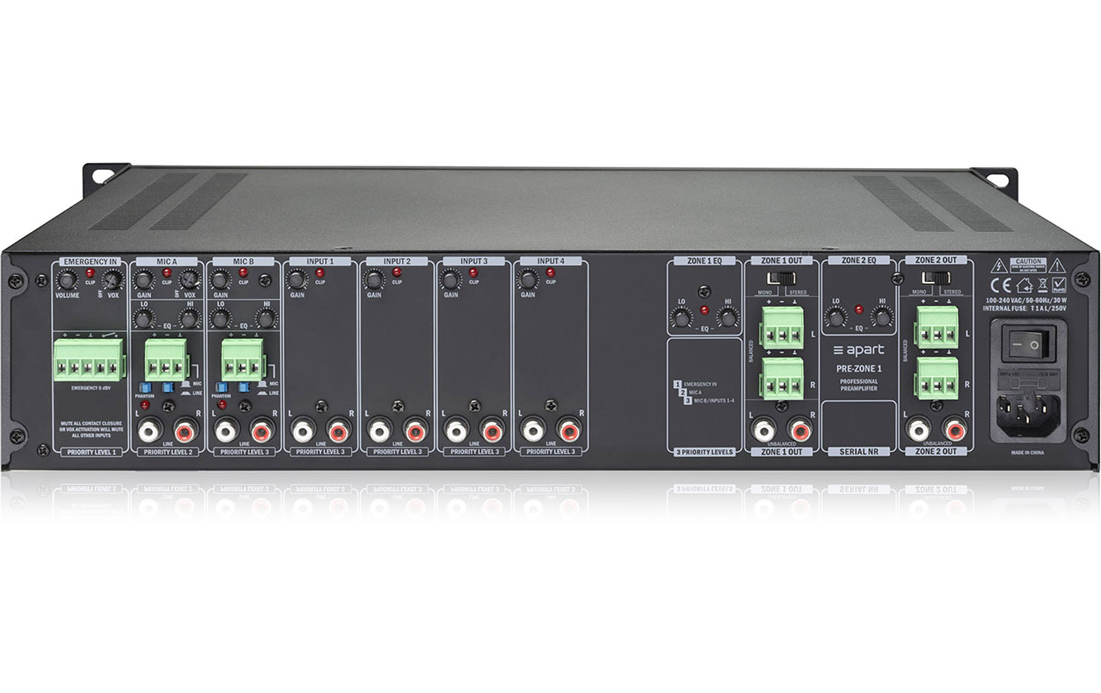 Apart Audio Pre Zone 1 by Biamp Systems