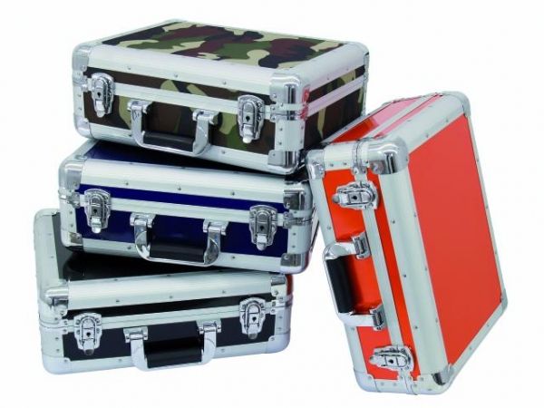 Roadinger CD-Case ALU Digital-Booking abgerundet blau