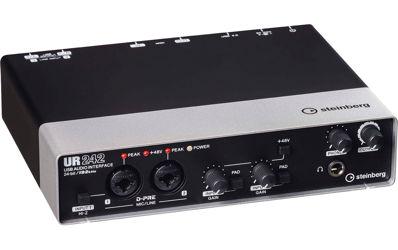 Steinberg UR242 USB Audio Interface incl. MIDI I/O & iPad