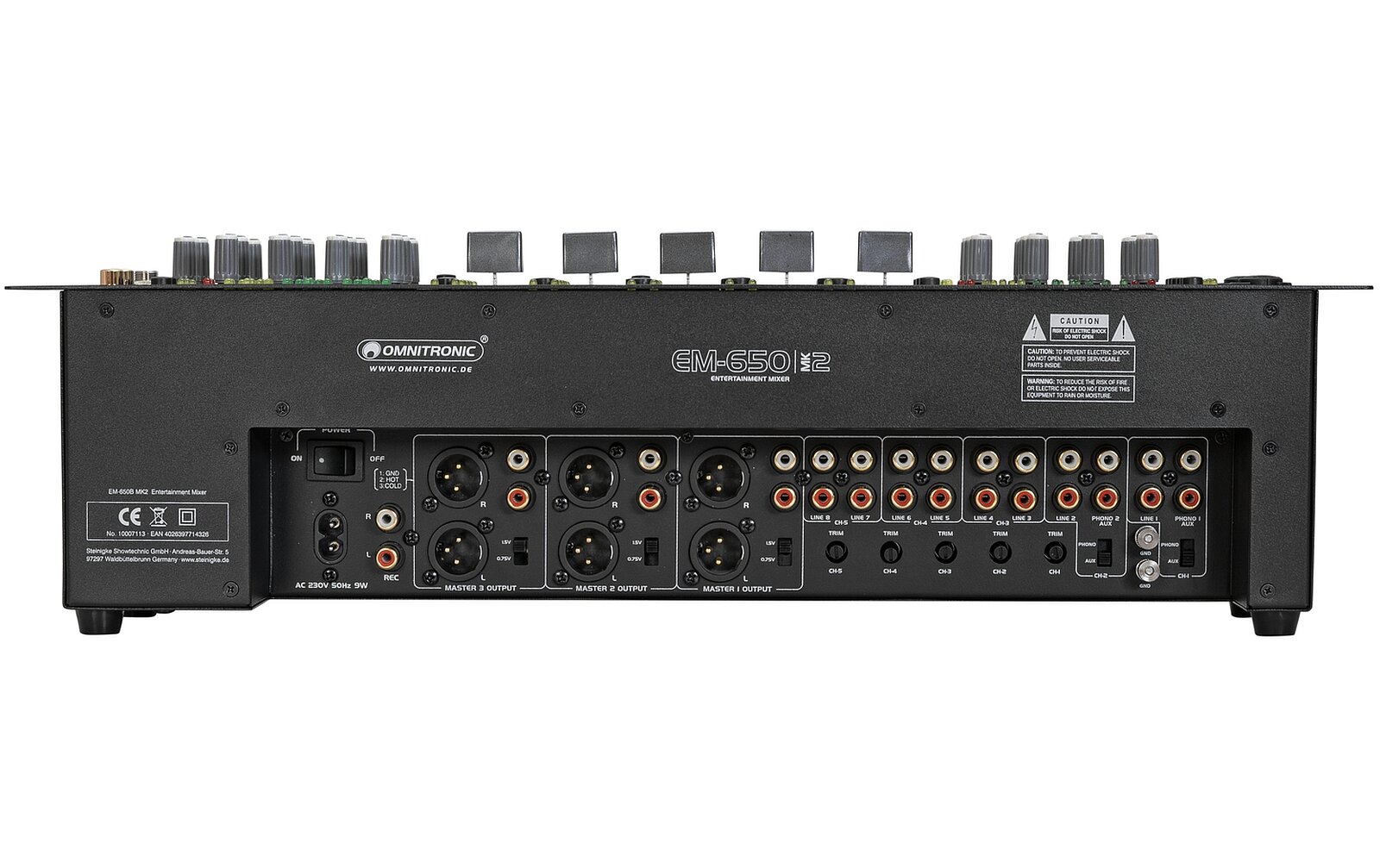 Omnitronic EM-650B MK2 Entertainment-Mixer