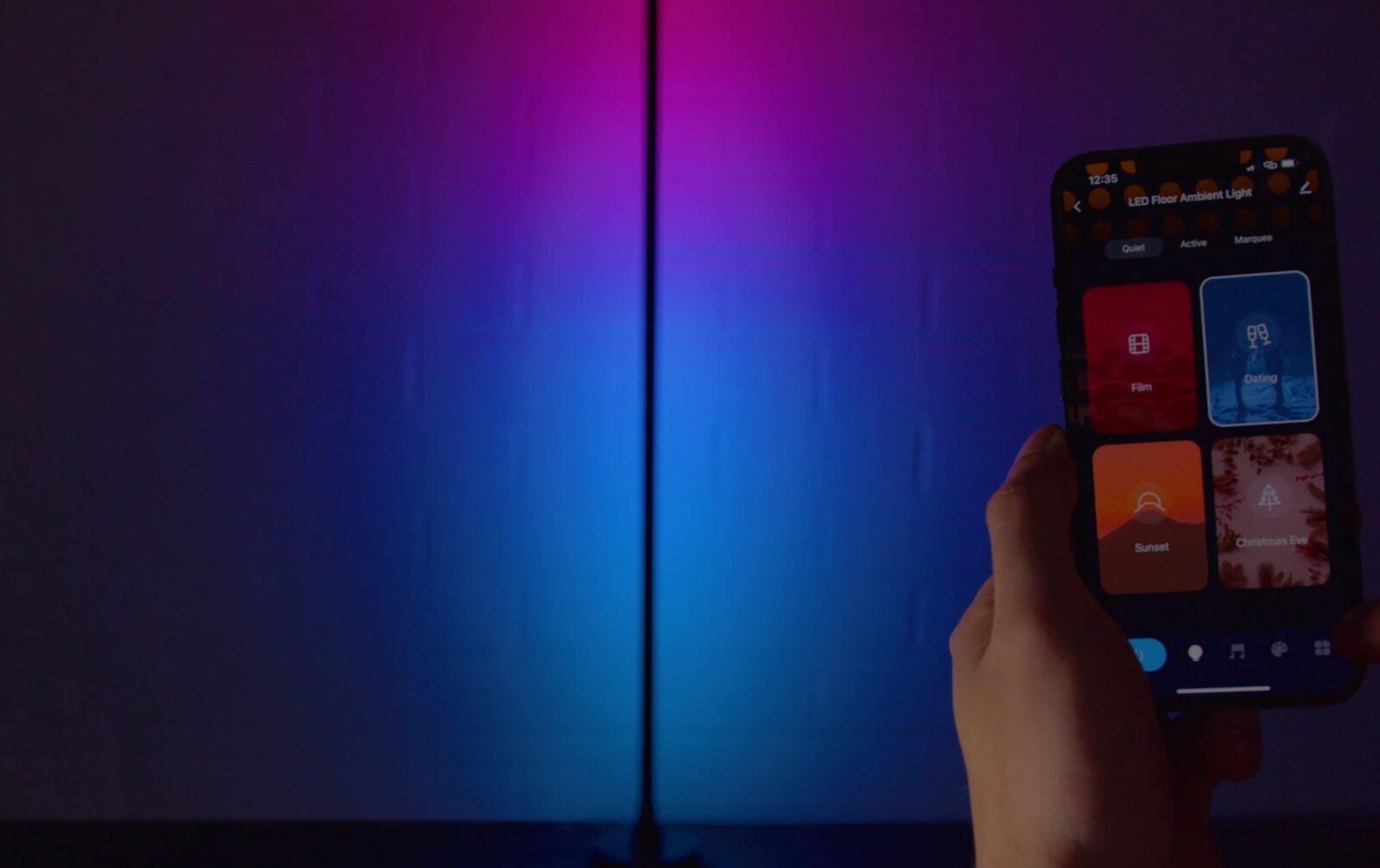 Eurolite LED Stehleuchte 148cm RGB/WW WiFi