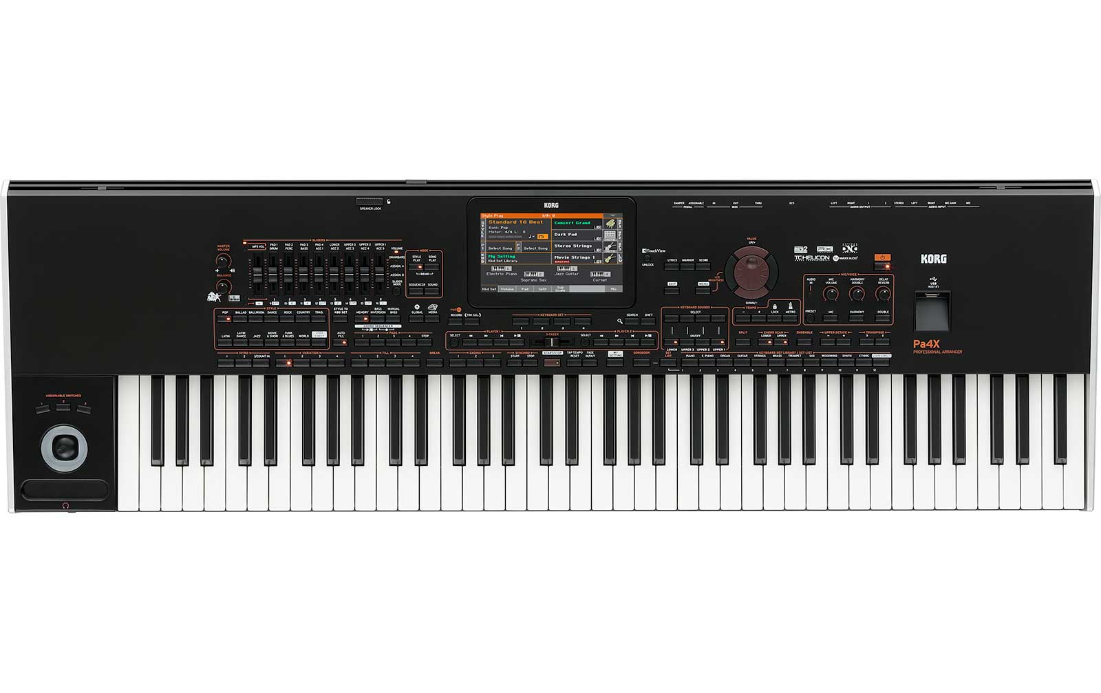 Korg Pa4X 76 International & Lautsprechersystem