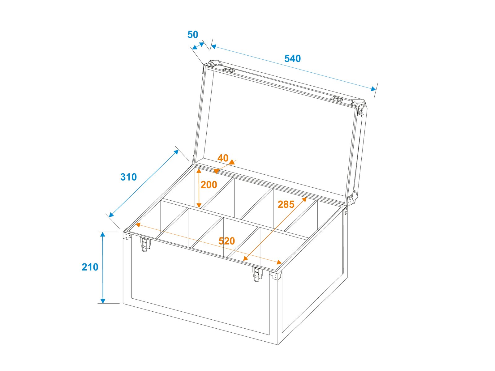 Roadinger Universal-Koffer-Case TDV-1