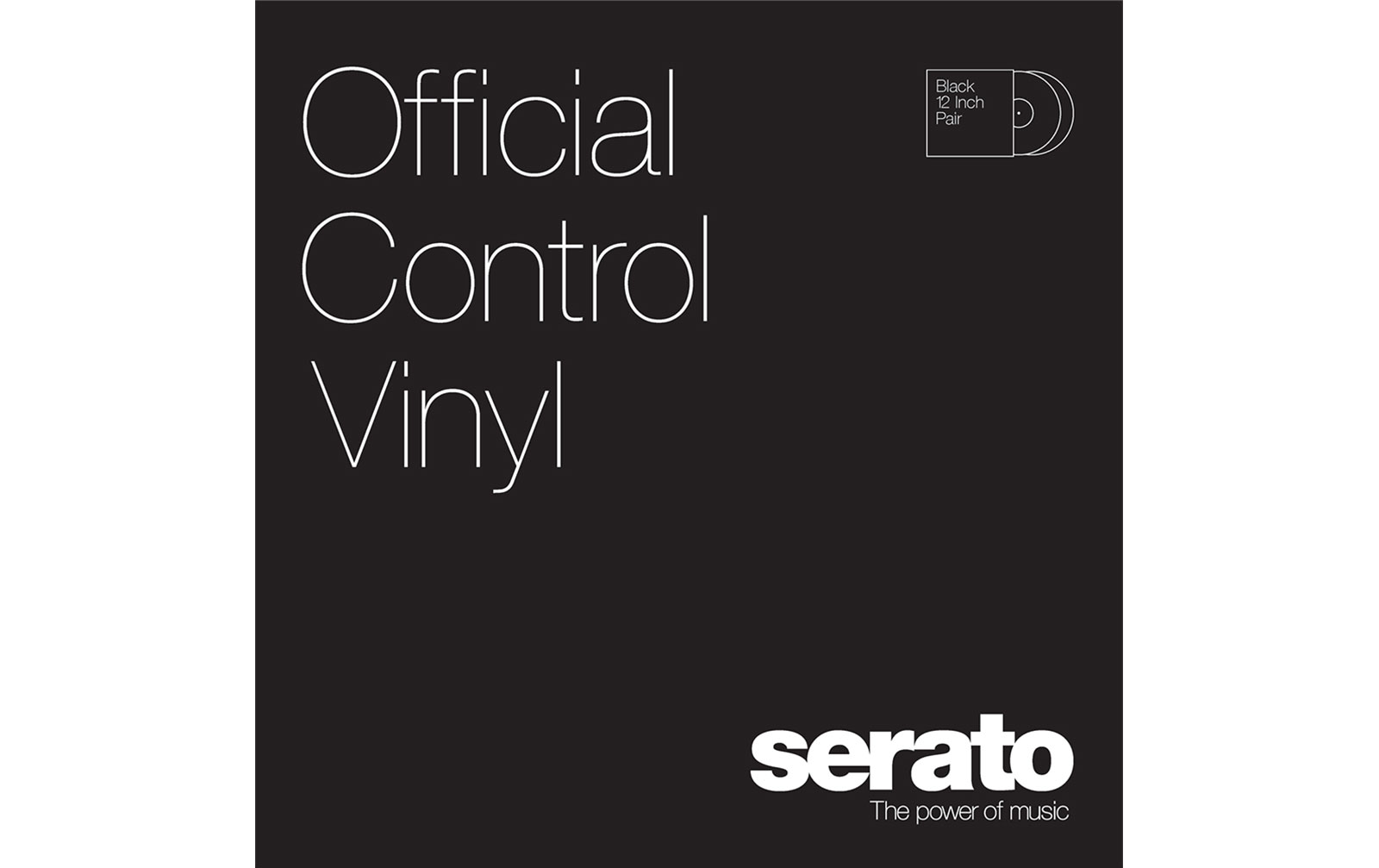 Serato Performance Control Vinyl, black