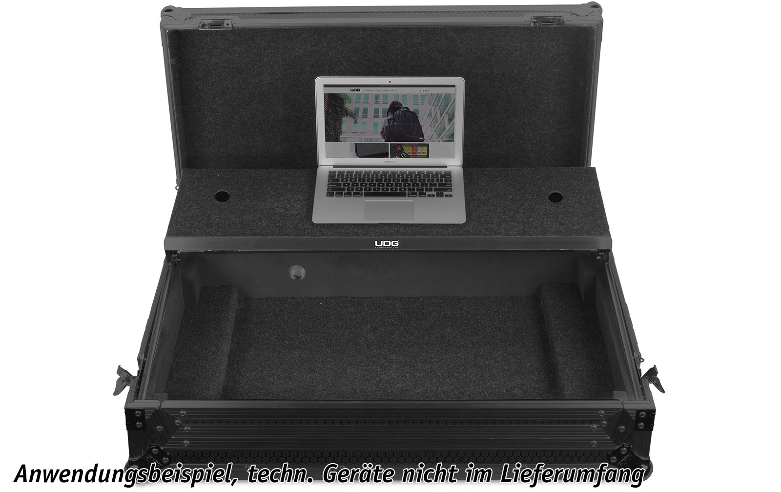 UDG Ultimate Flight Case Pioneer XDJ-RX2 Black MK3 Plus (L&W) (U91015BL3)