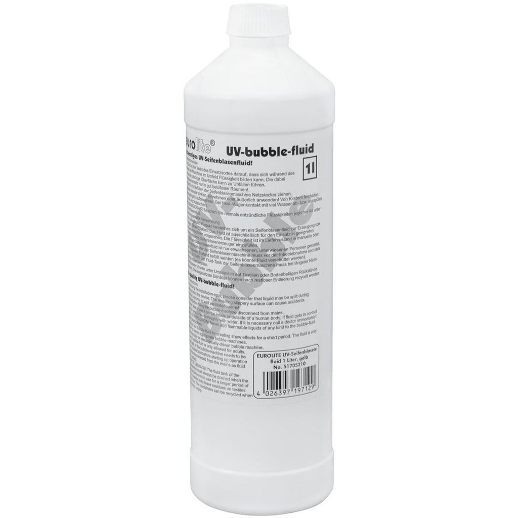 Eurolite UV-Seifenblasenfluid 1L gelb