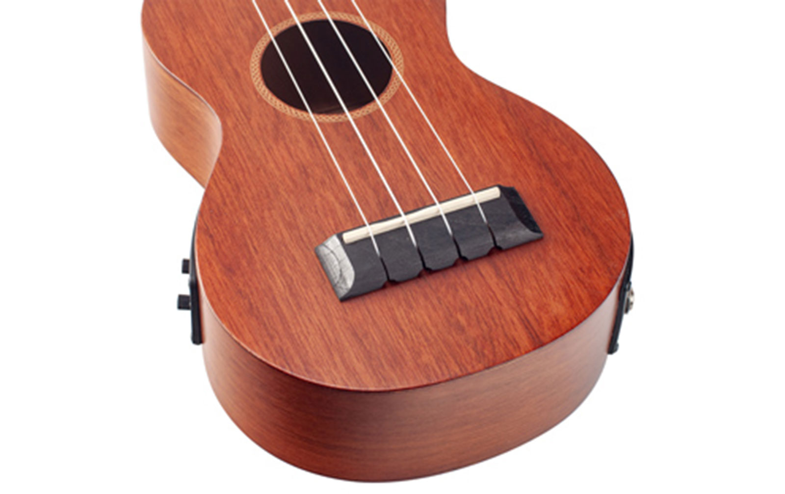 Mahalo Java Soprano Electro Ukulele Trans Brown