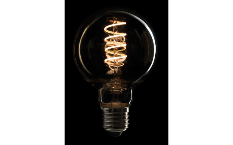 Showtec LED Filament Bulb E27 5W, Dimmable, Gold glass cover, 80 x 120mm