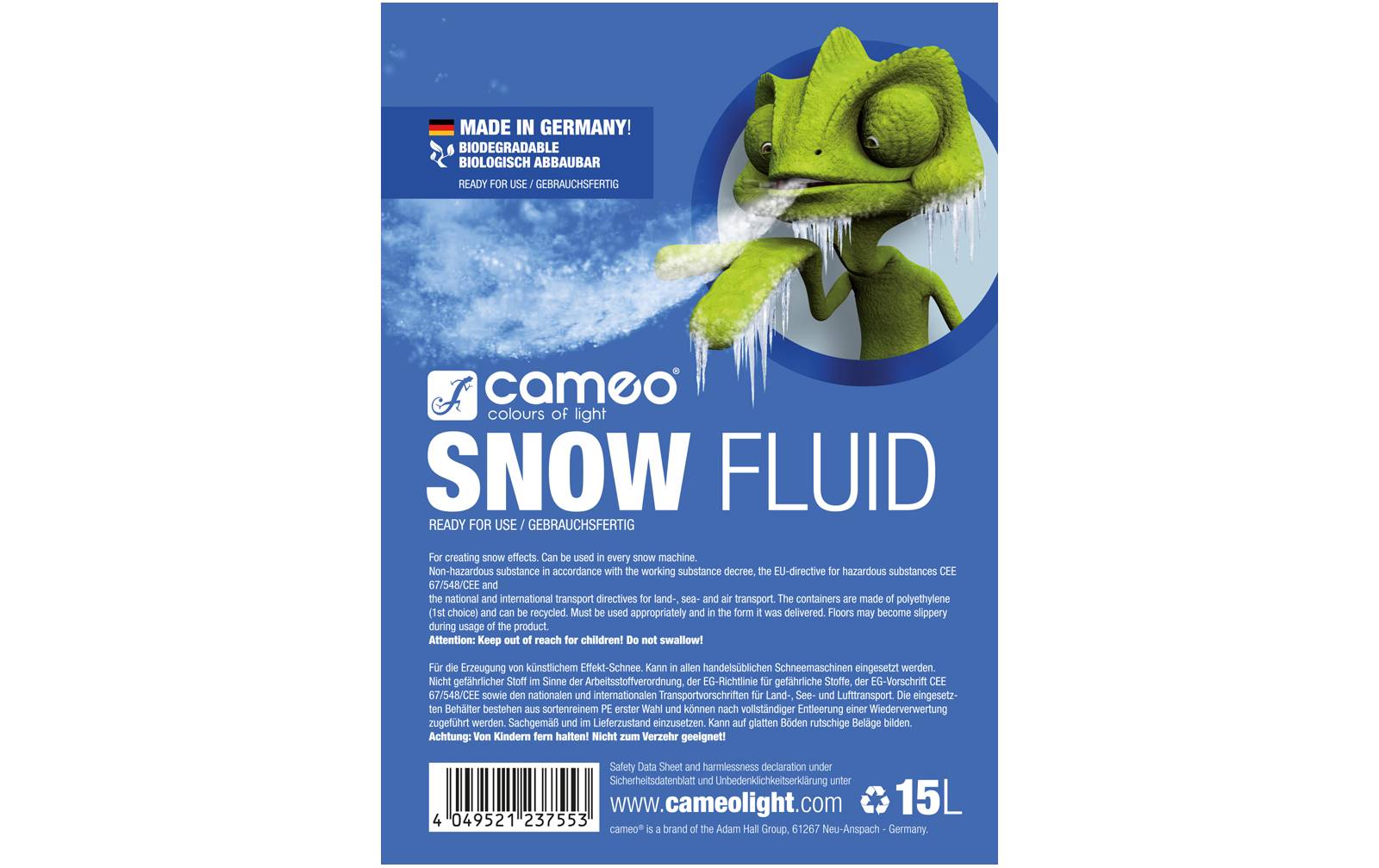 Cameo Snow Fluid 15L