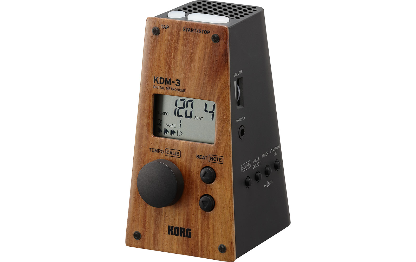 Korg KDM-3 WBK Metronom, Holzeffekt Lackierung