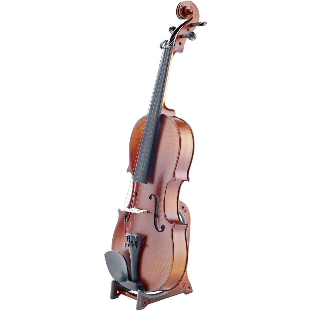 K&M 15550 Violinen-/Ukulele Displayständer, holzoptik