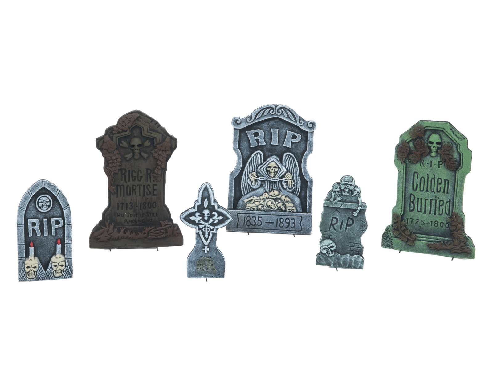 Europalms Halloween Grabstein-Set 6-teilig