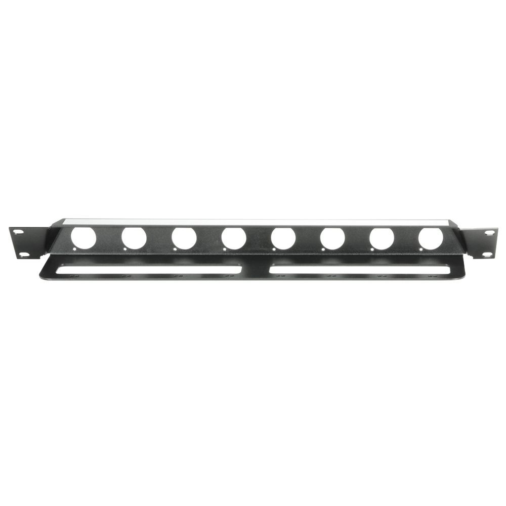 Adam Hall 872230 19" gewinkelte Rackblende für 8x D-TYPE Buchsen