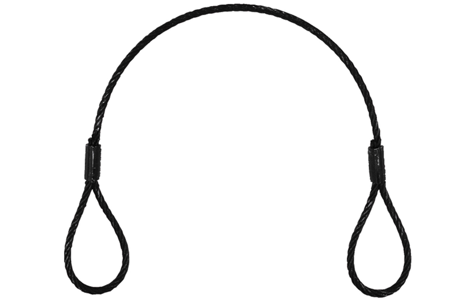 Eurolite Stahlseil (SC) 400x4mm schwarz