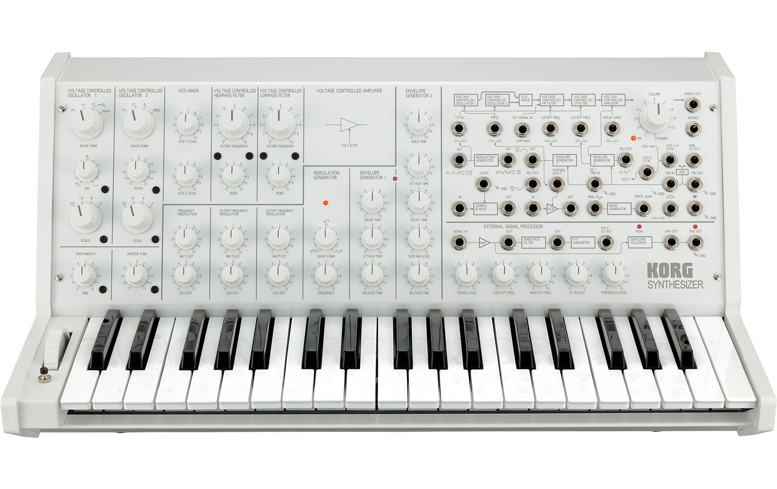 Korg MS-20 FS weiß Ltd. Analog-Synthesizer