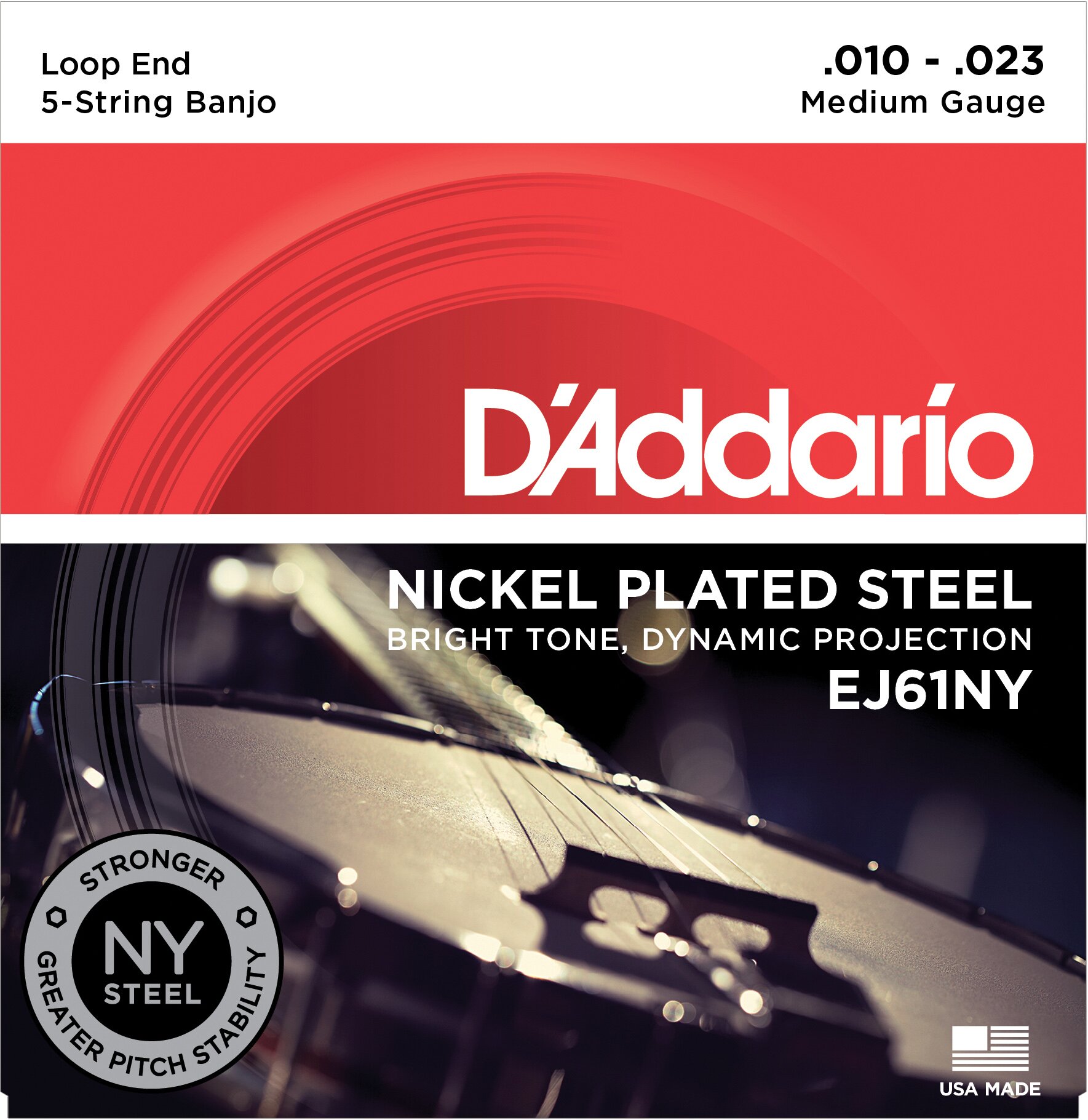 Daddario EJ61NY Saitensatz für Banjo
