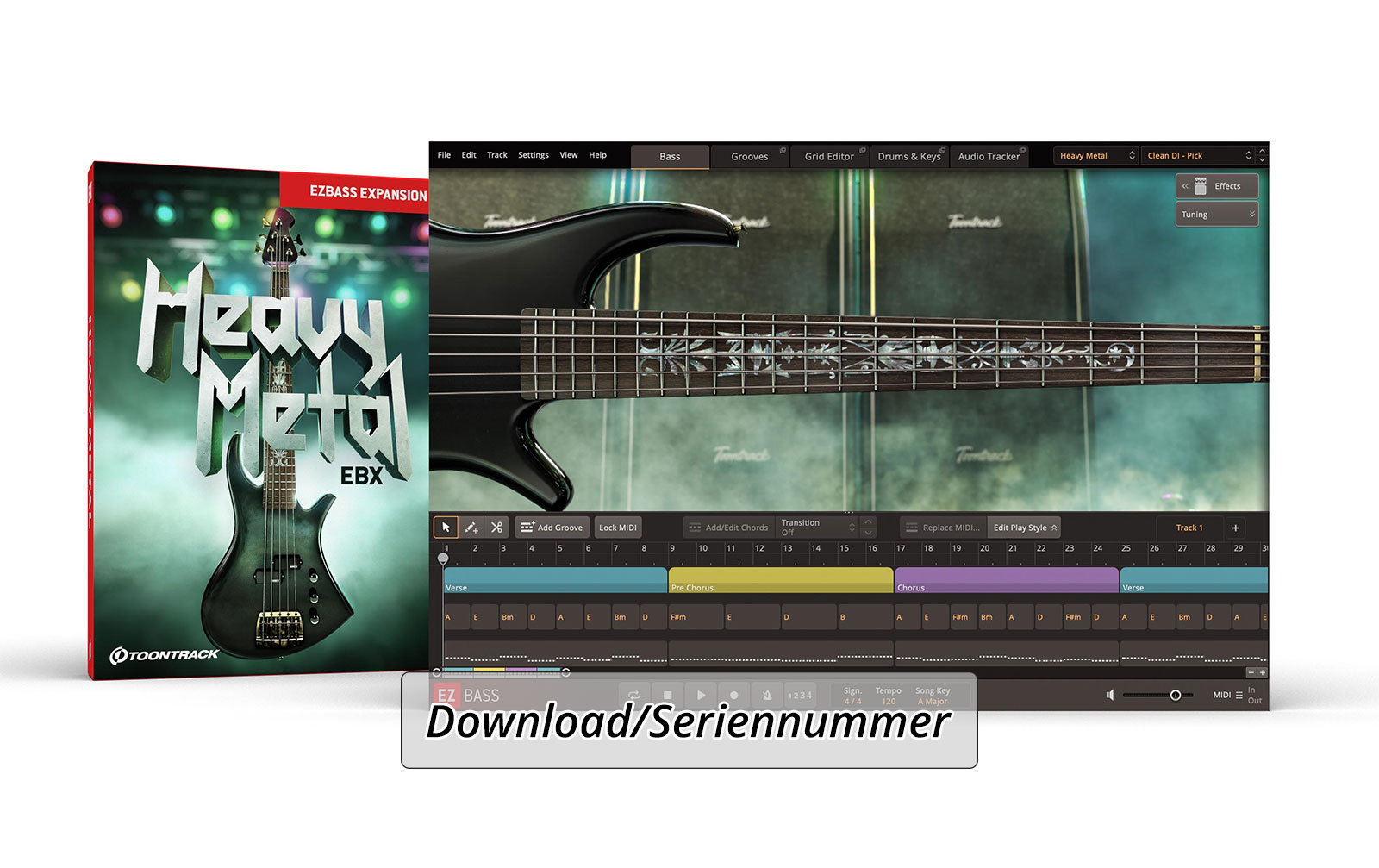 ToonTrack Heavy Metal EBX (Lizenz Code)