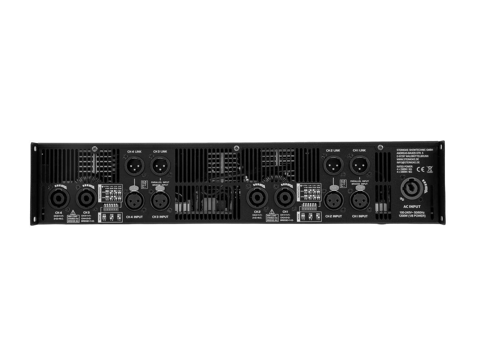 PSSO QDA-6000 MK2 4-Kanal-Endstufe
