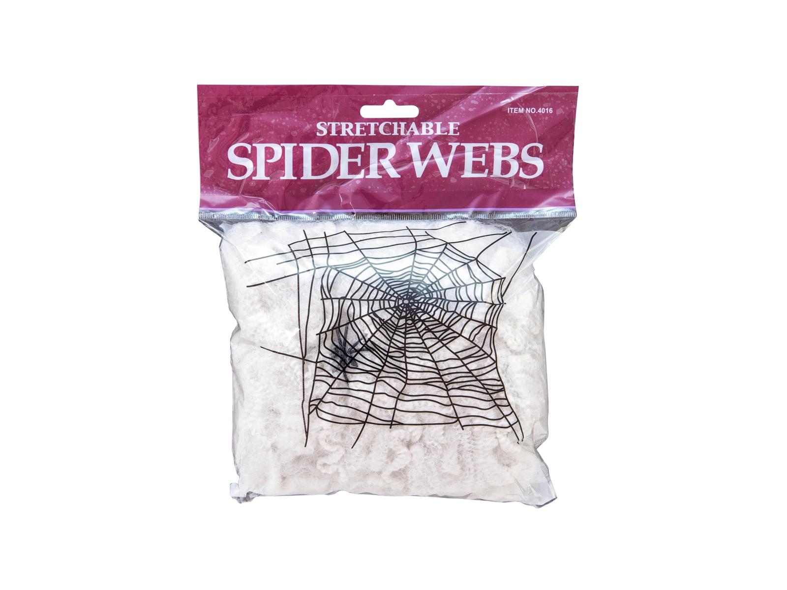 Europalms Halloween Spinnennetz weiß 100g UV-aktiv