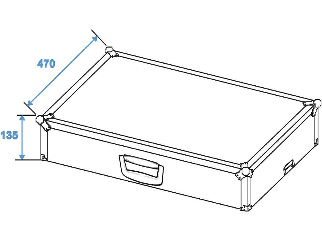 Roadinger Transportcase für Effektpedale small