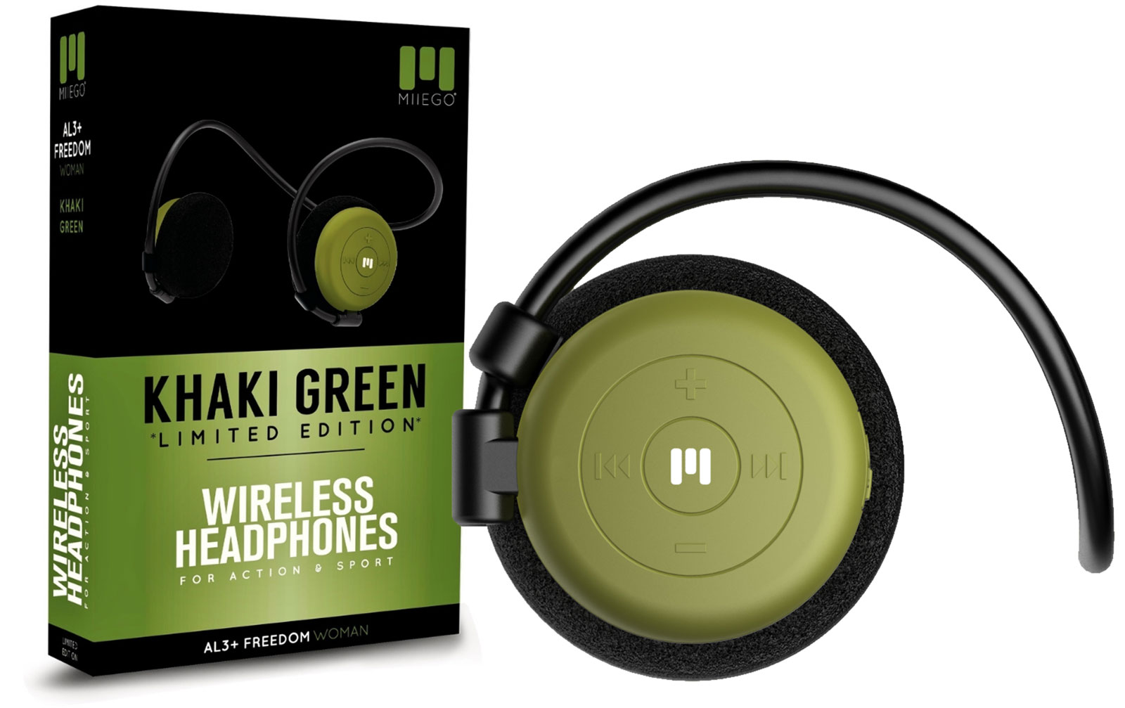 Miiego AL3+ Woman limited - Sportkopfhörer - Khaki Green