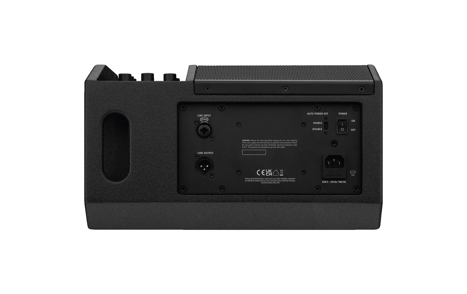 IMG Stageline FLAT-M8 Aktive PA-Bühnenmonitorbox, 300 W