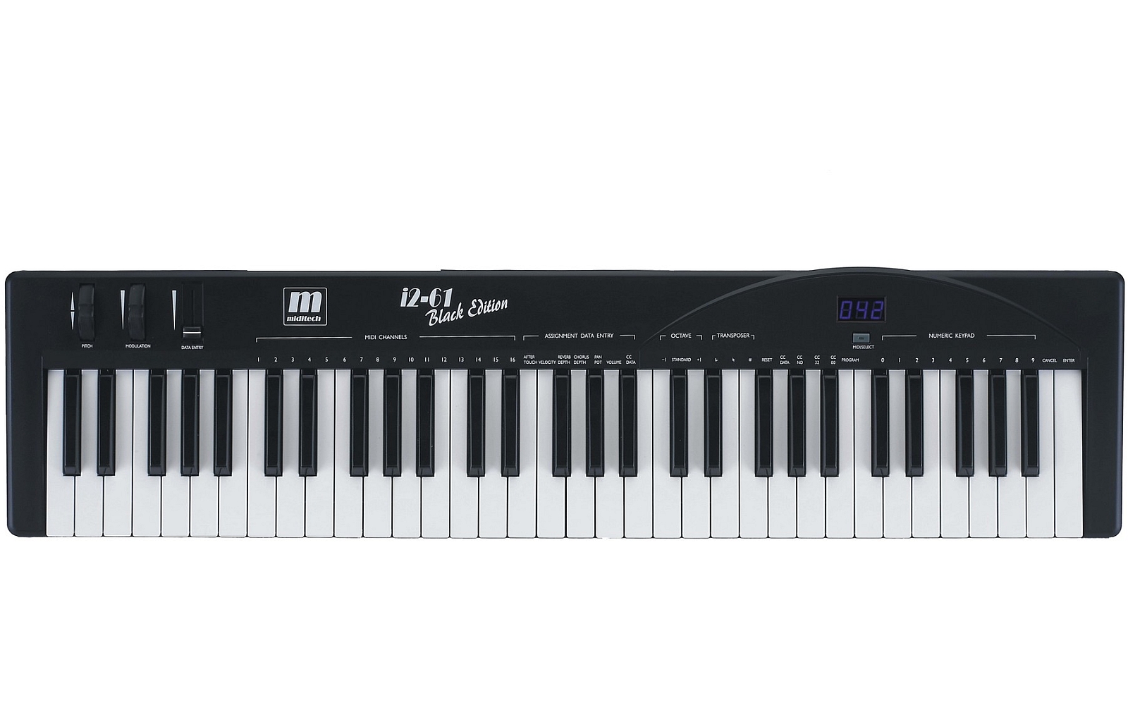 Miditech Keyboard i2 61 Black Edition