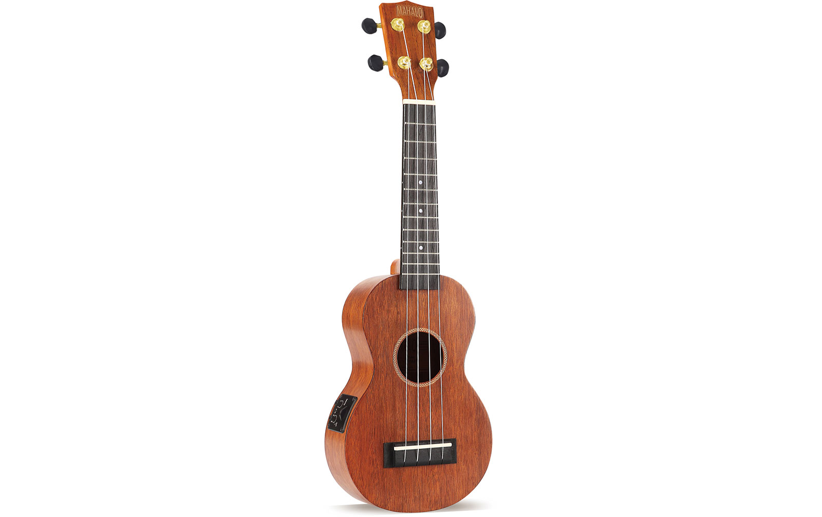 Mahalo Java Soprano Electro Ukulele Trans Brown