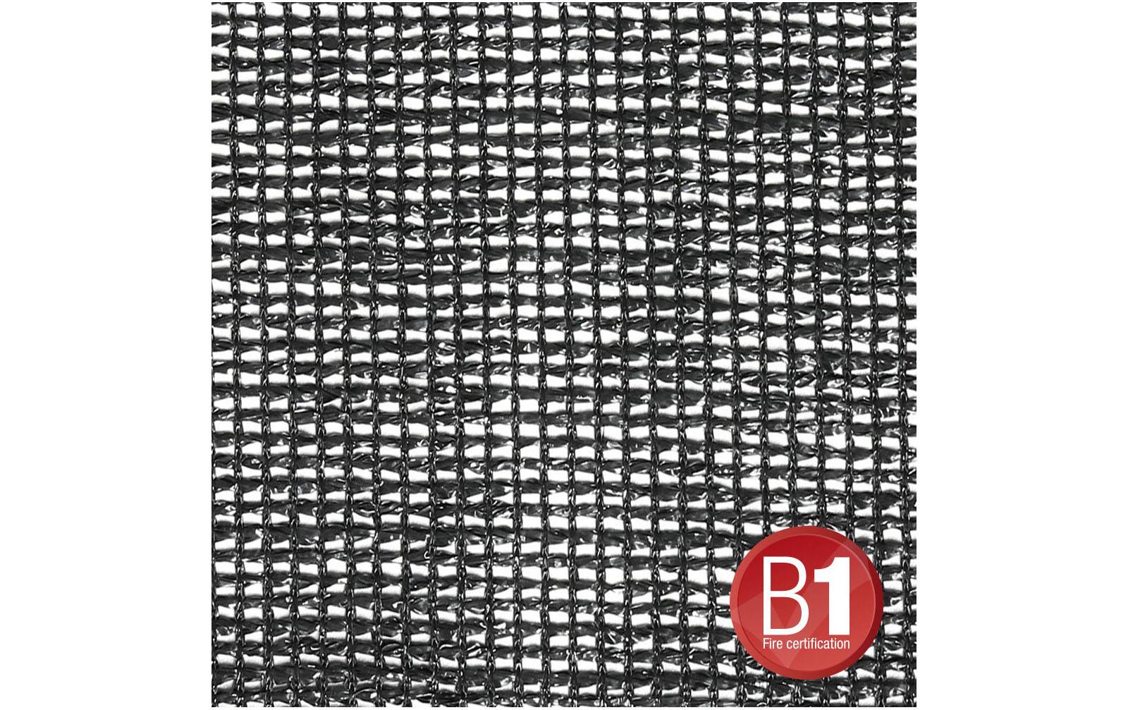 Adam Hall 0158100 B Gaze Typ 203 unkonfektioniert 3m schwarz, Laufmeter