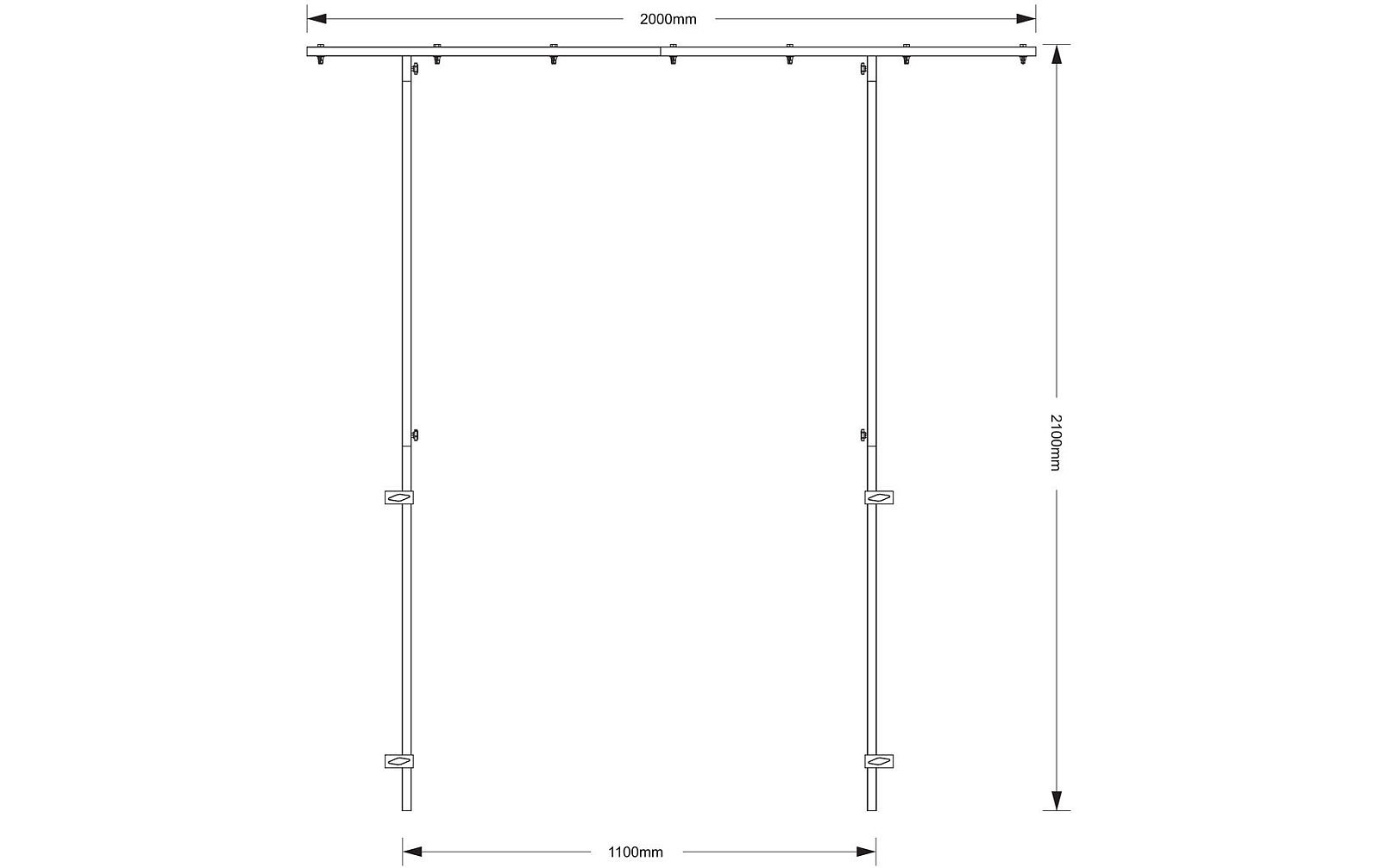 Omnitronic Überbaurahmen für DJ Stand