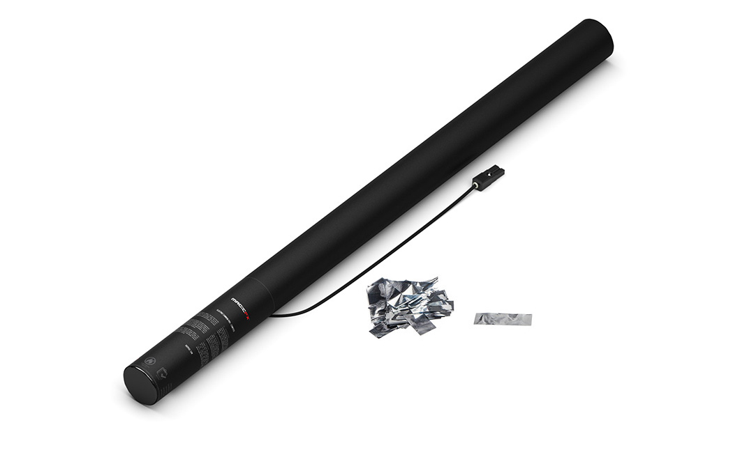 Magic FX Elektrische Konfetti Kanone Pro 80cm Silber Metallic