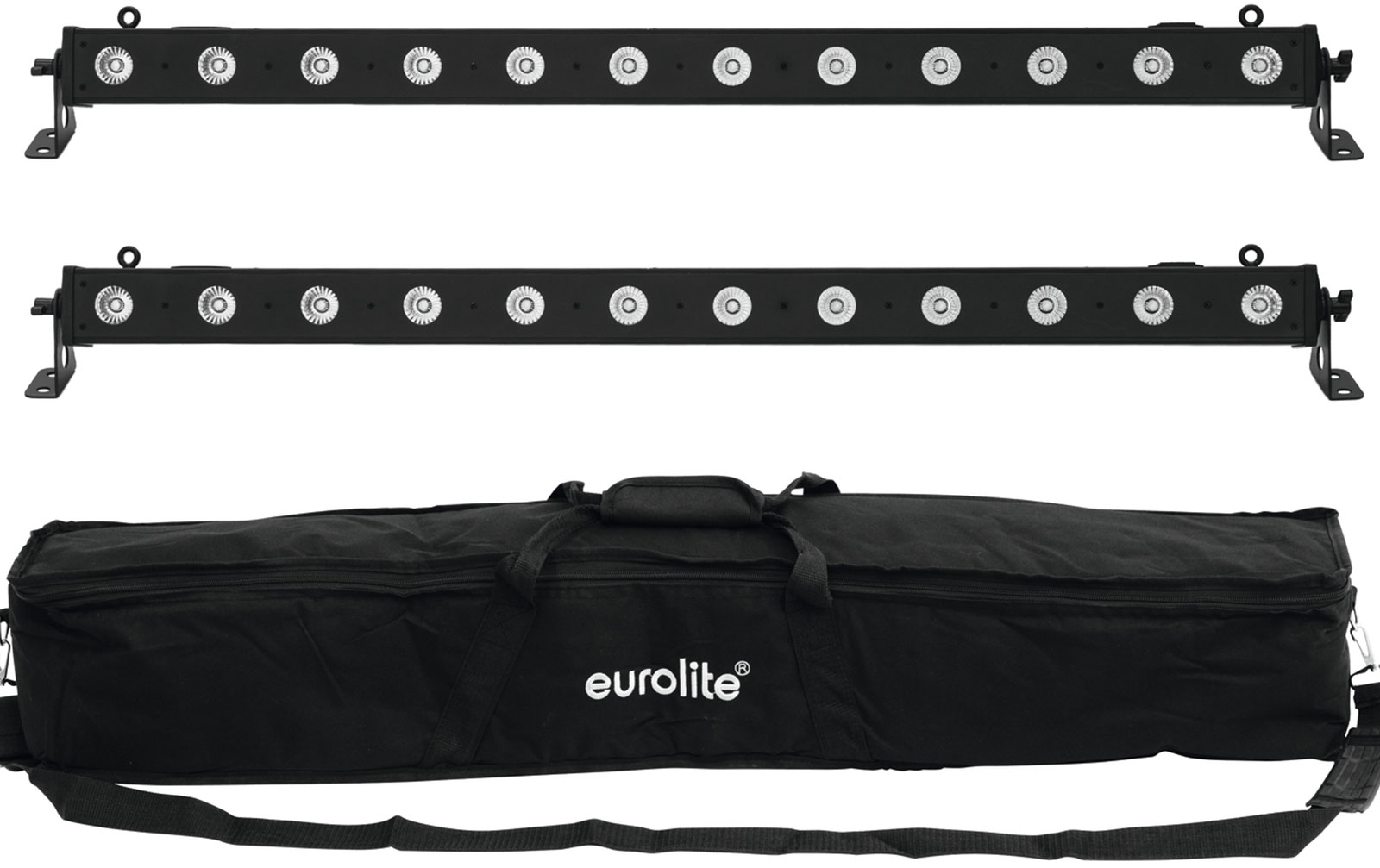 Eurolite Set 2x LED BAR-12 QCL RGBW + Soft Bag
