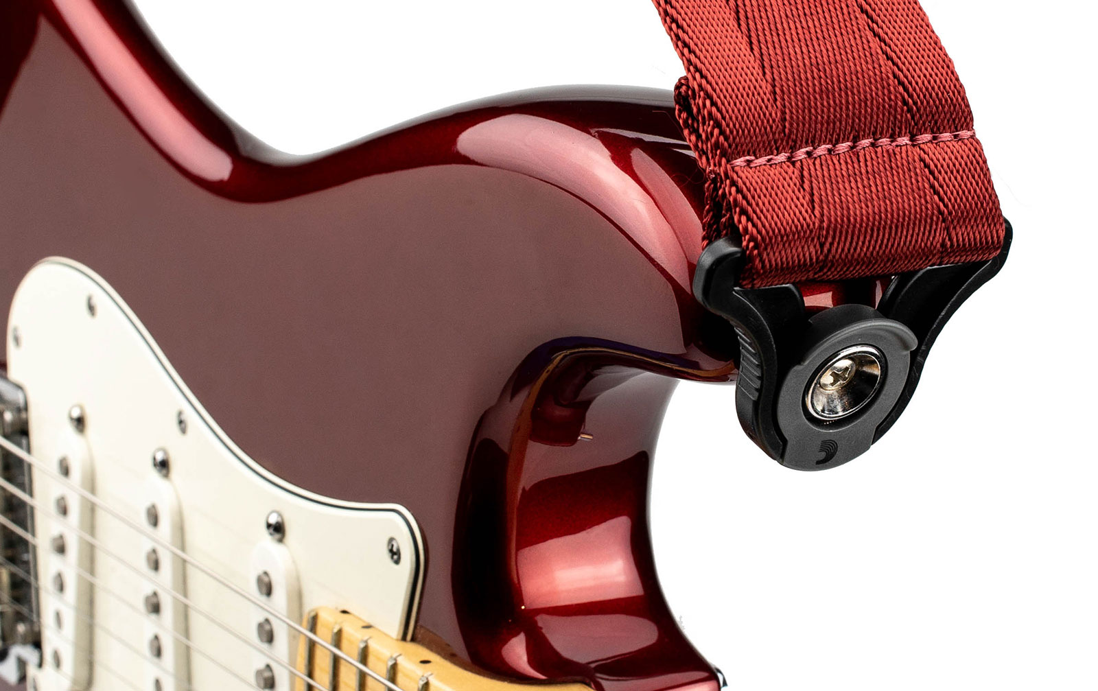 D'Addario Auto Lock Gitarrengurt - Blood Red
