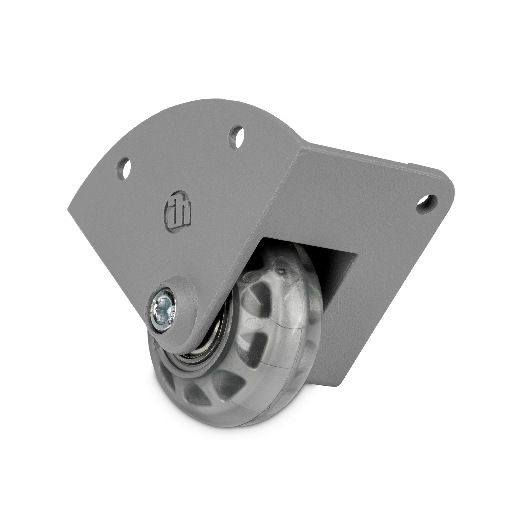 Adam Hall 37601 S Eckeinbaurolle mit 48 mm-Rad in Alu-Druckgussgehäuse, gekröpft