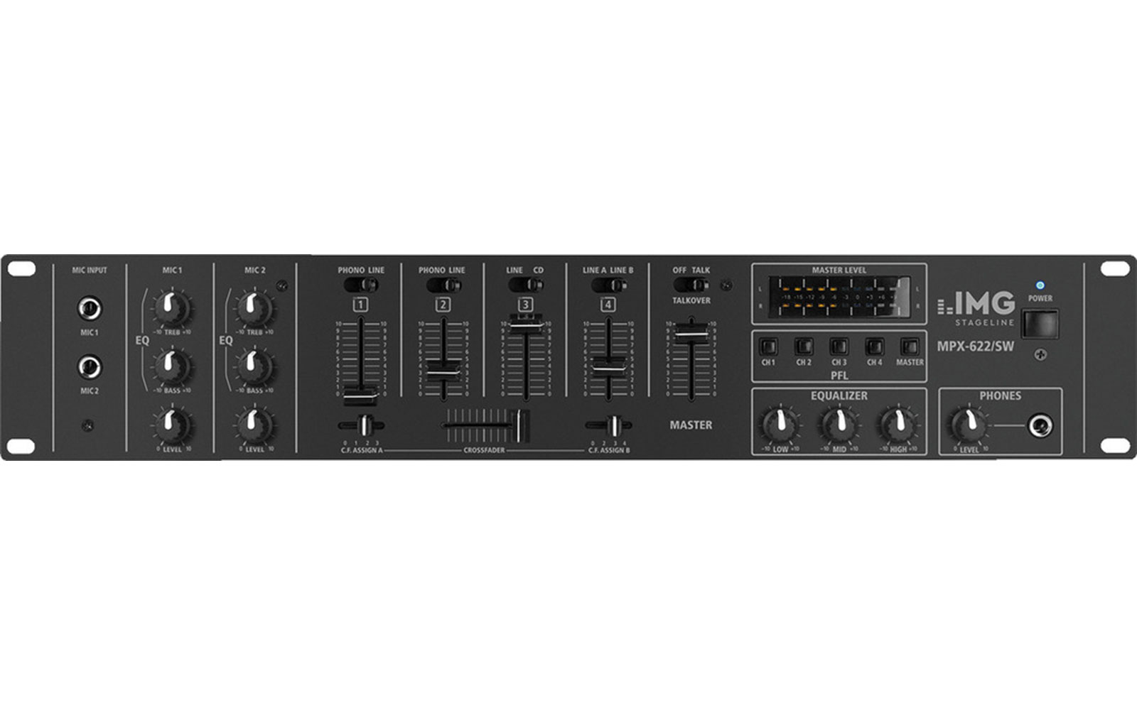 IMG Stageline MPX-622/SW Stereo-Mischpult