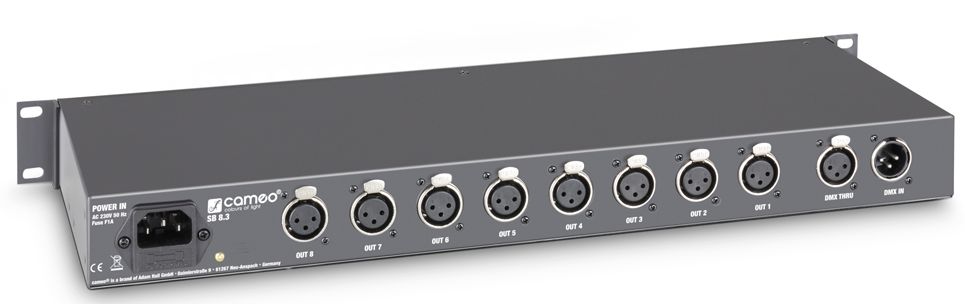 Cameo SB8.3  8-Kanal DMX Splitter / Booster (3-Pol)