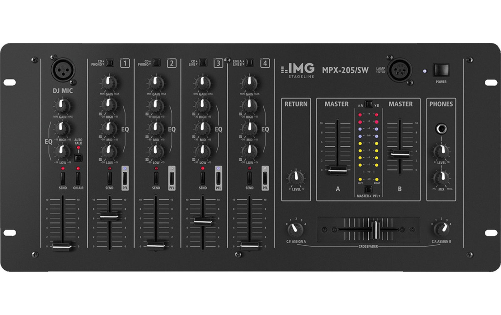 IMG Stageline MPX-205/SW Stereo-Mischpult