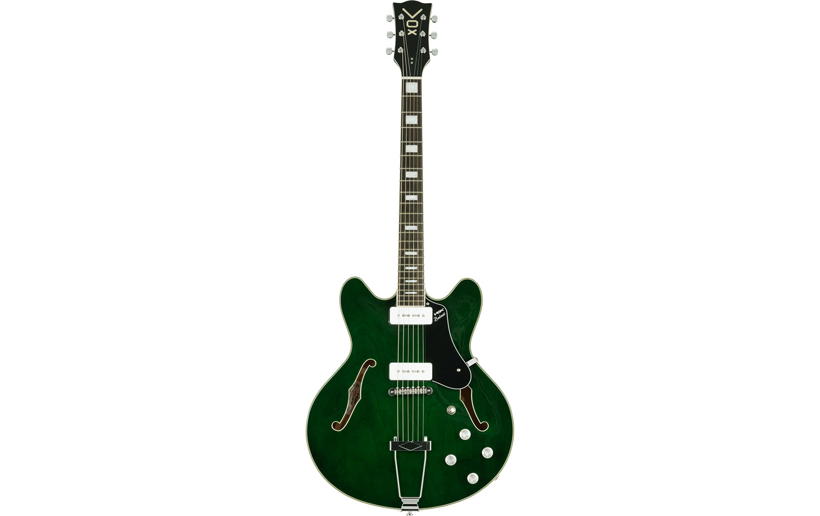 Vox Bobcat V90 Italian Green, halbakustische E-Gitarre inkl. Koffer
