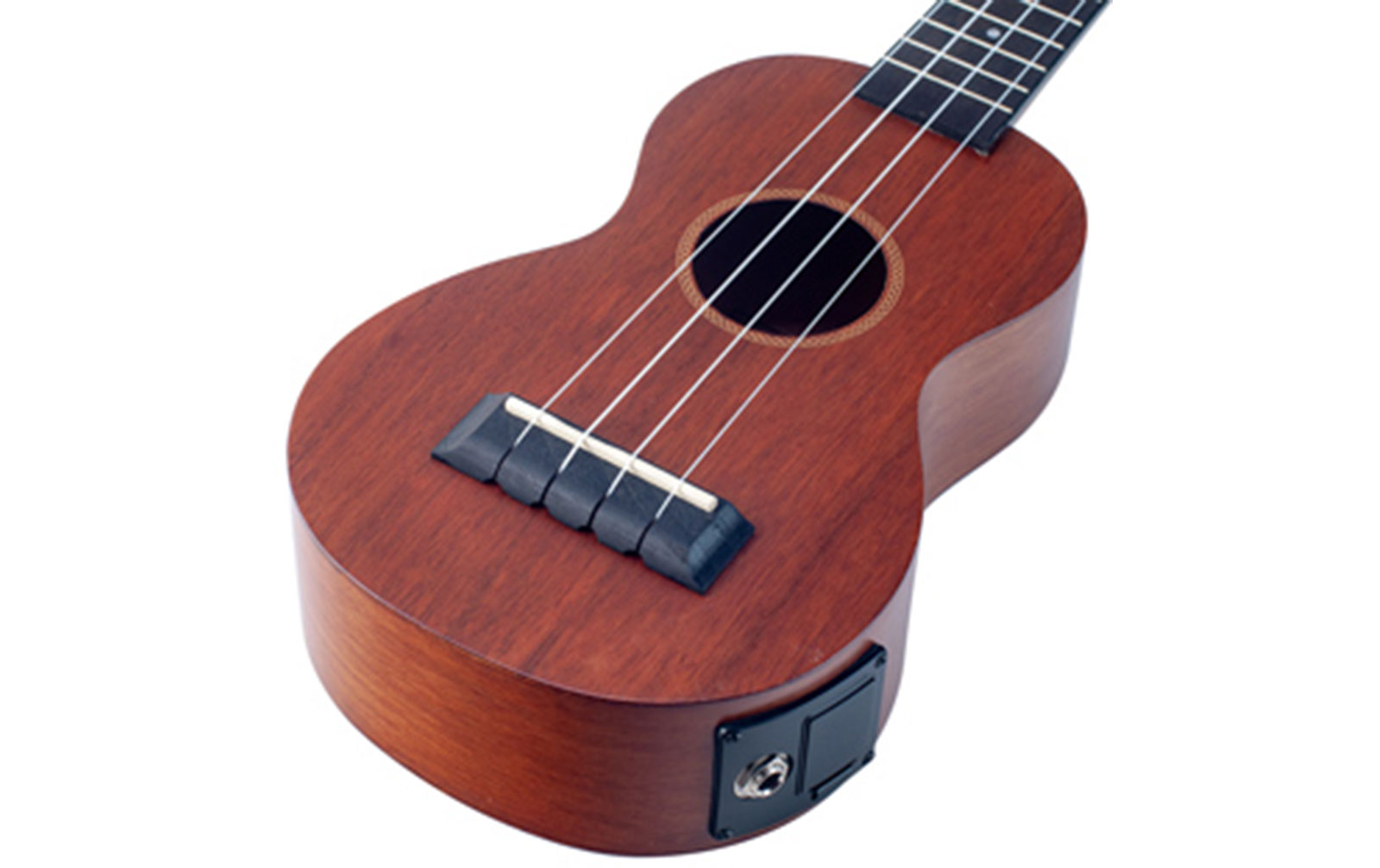 Mahalo Java Soprano Electro Ukulele Trans Brown