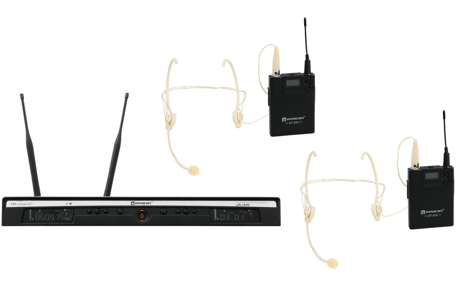 Relacart UR-260D Set Bodypack mit Headset