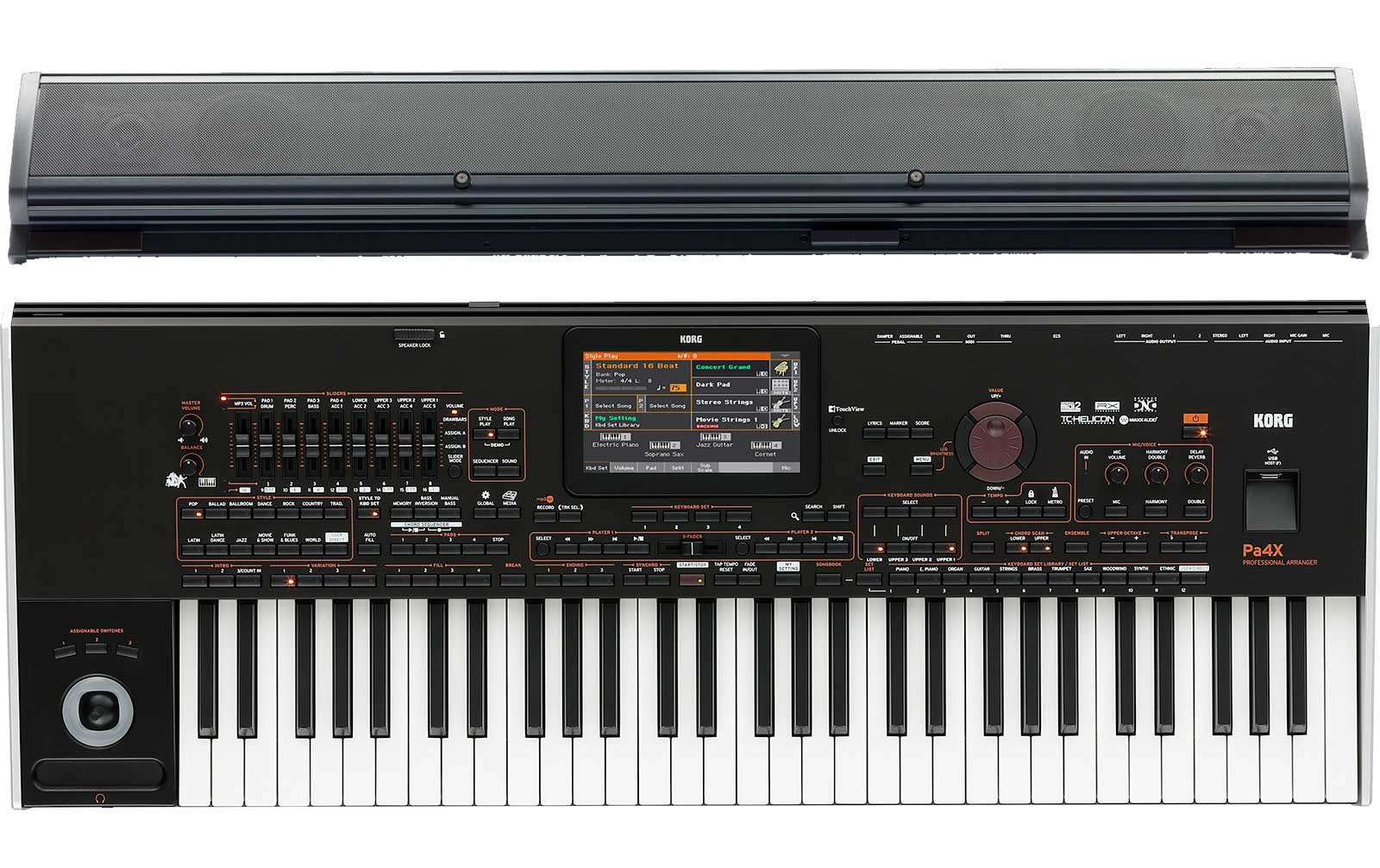 Korg Pa4X 61 International & Lautsprechersystem
