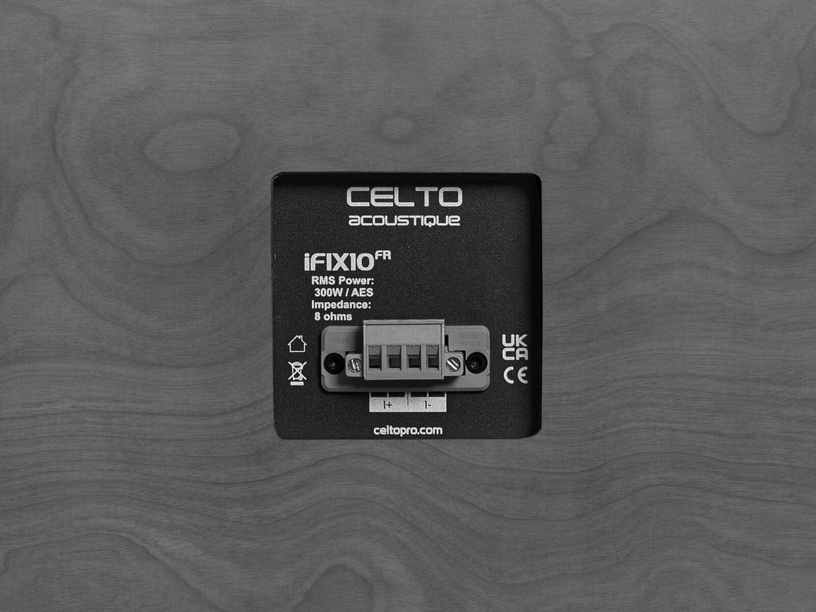 Celto iFIX10 FR 2-Wege Koaxial Lautsprecher natur/weiß