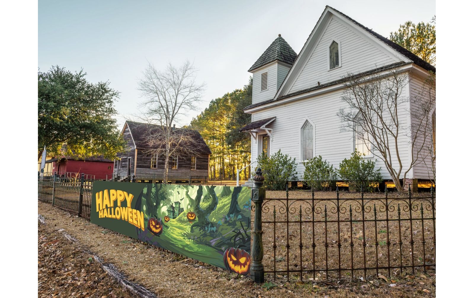 Europalms Halloween Banner, Geisterwald, 300x90cm