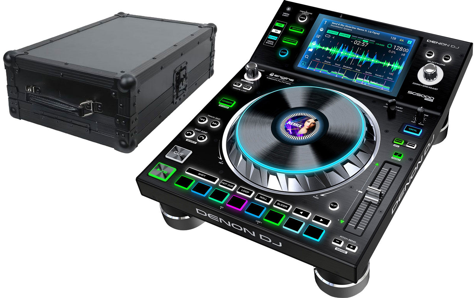 Denon DJ SC5000 Prime & Case Bundle