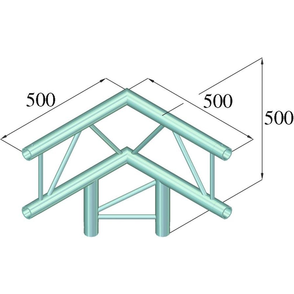 Alutruss Bilock BQ2-PAL31V 3-Weg Ecke 90°
