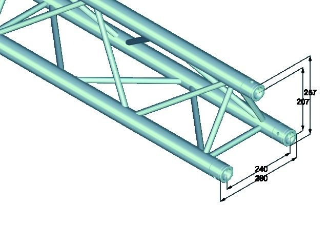 Alutruss TRILOCK E-GL33 1500 3-Punkt-Traverse