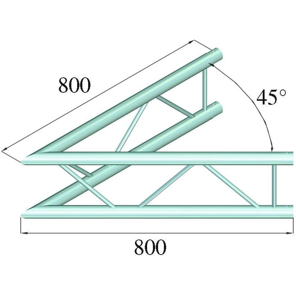 Alutruss Decolock DQ2-PAC19V 2-Weg Ecke 45°