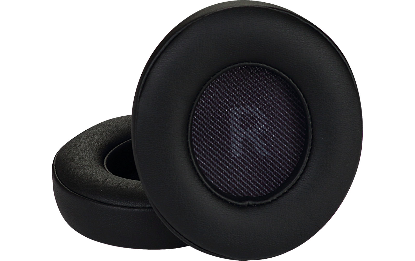 Miiego Boom Ear-Cushions PU Leather (1 Paar) - Schwarz